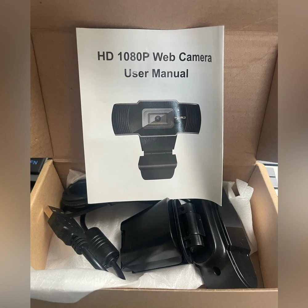 HD 1080P Black Web Camera